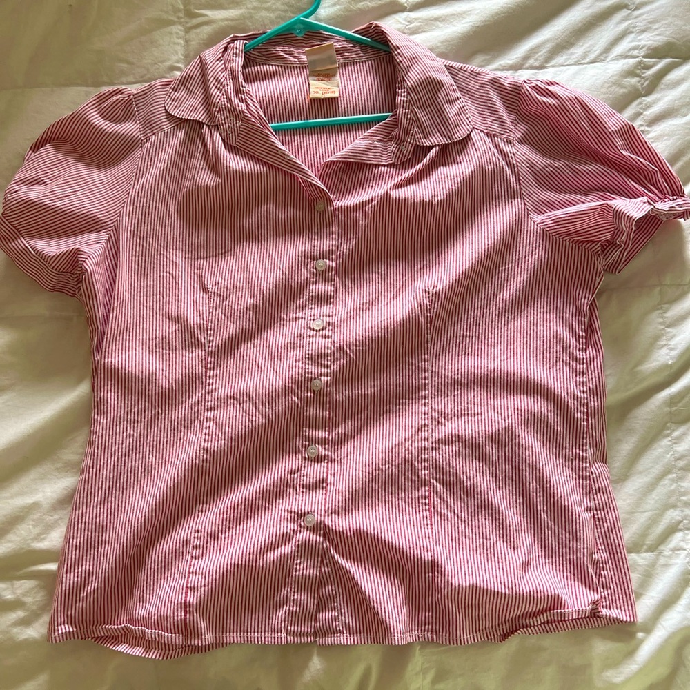 Faded Glory button down stretch top